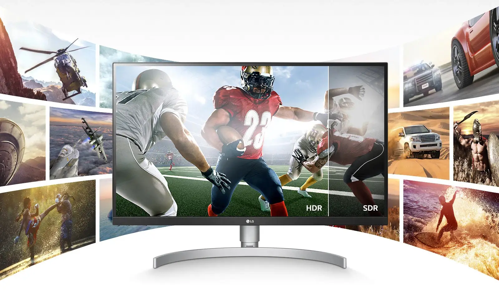 lg 27UK850-W monitor przod